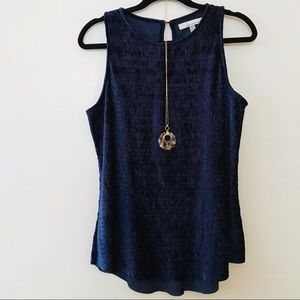 Velvet blue tank top